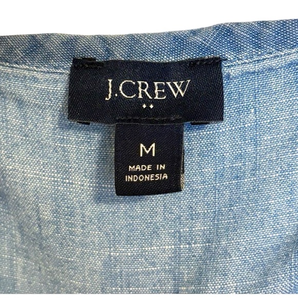 J. Crew Blue Ruffle Blouse - Picture 2 of 3